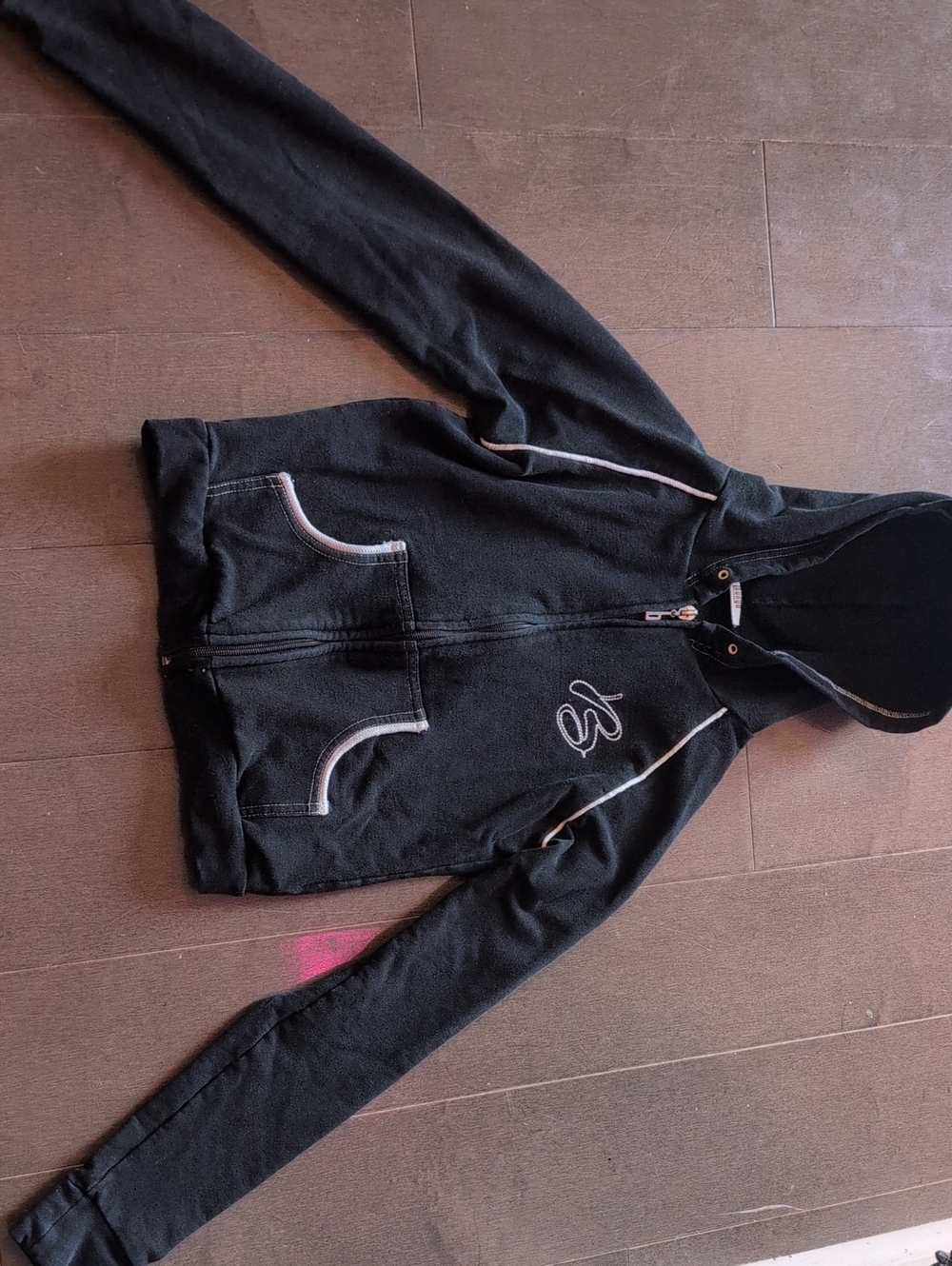 SEXY Black Hoodie Crop Top